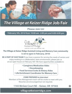 Job Fair @ Village at Keizer Ridge Job Fair | Keizer | Oregon | United States