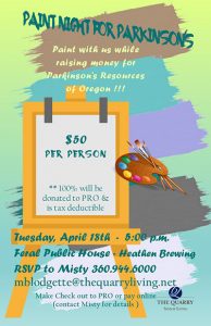 Paint Night for Parkinson's @ Feral Public House - Heathen Brewing | Vancouver | Washington | United States
