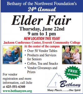 Bethany of the Northwest Foundation's 24th Annual Elder Fair @ Jackson Conference Center at Everett Community College | Everett | Washington | United States