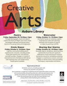 Creative Arts Programs at the Auburn Library @ Auburn Library | Auburn | Washington | United States