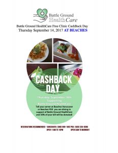 Cash Back Day at BEACHES Vancouver OR BEACHES PDX @ Beaches Vacouver | Vancouver | Washington | United States