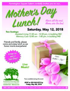 Mother's Day Lunch @ Farmington Square Salem | Salem | Oregon | United States