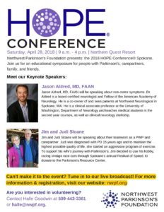 Northwest Parkinson's Foundation presents the 2018 HOPE Conference® @ Northern Quest Resort | Airway Heights | Washington | United States