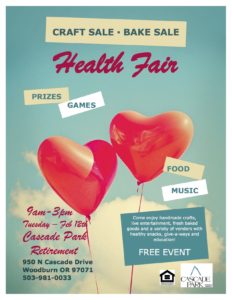 Health Fair at Cascade Park @ Cascade Park Retirement