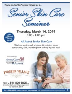 Senior Skin Care Seminar @ Pioneer Village