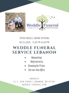 Weddle Funeral Service Lebanon's Open House @ Weddle Funeral Serice Lebanon