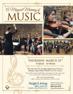 Aegis Living Presents: Morning of Music @ Aegis Living of West Seattle