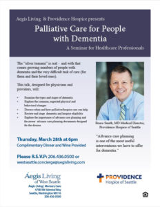 Healthcare Professionals Event: Palliative Care for People with Dementia @ Aegis Living of West Seattle