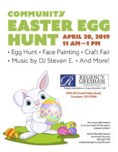 Community Easter Egg Hunt @ Regency Gresham Nursing and Rehabilitation Center