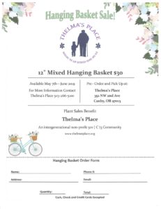 Hanging Basket Sale at Thelma's Place! @ Thelma's Place