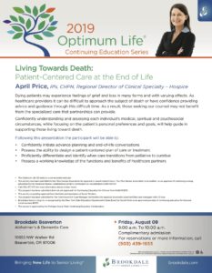 Optimum Life 2019 Educational Series @ Brookdale Beaverton