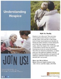 Understanding Hospice: Myth vs. Reality @ Redwood Heights