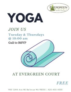 Yoga at Evergreen Court @ Evergreen Court