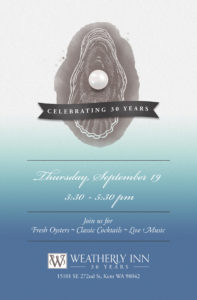 30th Anniversary Celebration @ Weatherly Inn