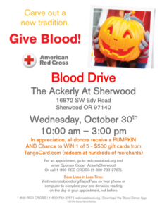 Blood Drive @ The Ackerly at Sherwood