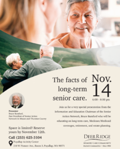 The Facts of Long Term Senior Care @ Puyallup Activity Center