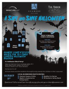 Avamere Court at Keizer's Annual "Safe & Sane Halloween!" @ Safe & Sane Halloween Event-family friendly