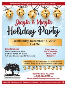 Jingle & Mingle Holiday Party! @ Beaverton Farmington Square