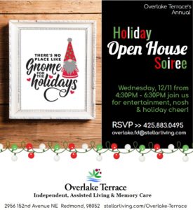Overlake Terrace Holiday Open House & Referral Partner Appreciation Event @ Overlake Terrace
