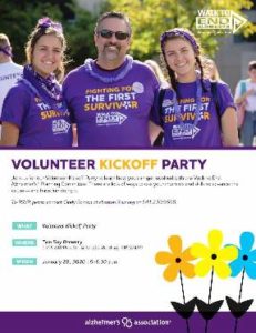 Volunteer Kick-Off Walk to End Alzheimer's -Roseburg @ Two Shy Brewery