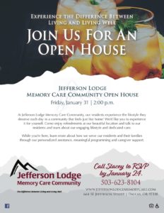 Jefferson Lodge Open House @ Jefferson Lodge Memory Care Community