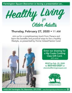 Healthy Living for Older Adults @ Farmington Square Beaverton