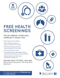 The 22nd Annual Living Well Community Health Fair @ Klamath County Fairgrounds