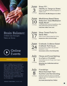 Brain Balance: Fitness and Forest Bathing: In a Gym or Outside? @ Online Event