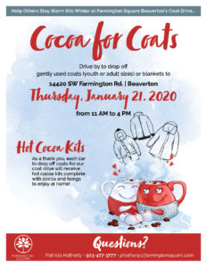 Cocoa for Coats @ Farmington Square Beaverton