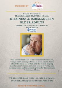 Dizziness and Imbalance in Older Adults @ Online