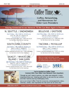 SASH Coffee Time SKAGIT / WHATCOM ISLAND / SAN JUAN @ Zoom