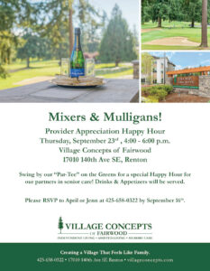 Mixers & Mulligans! @ Village Concepts of Fairwood