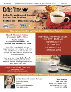 SASH Coffee Time - Skagit/Whatcom/San Juan Island via Zoom @ Zoom